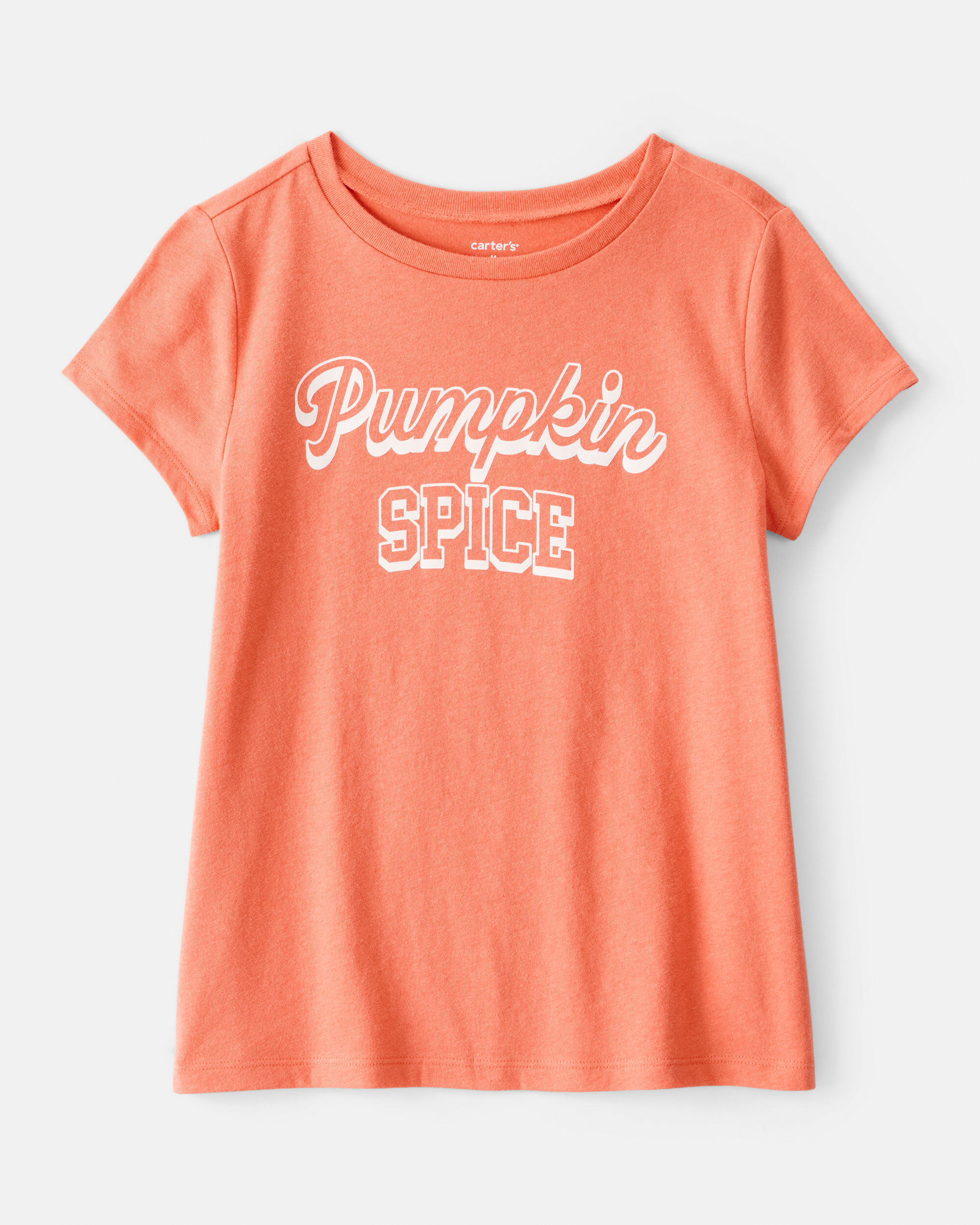 Girls Pumpkin Spice Short-Sleeve Graphic Tee - Orange 1 Girls Pumpkin Spice Short-Sleeve Graphic Tee - Orange