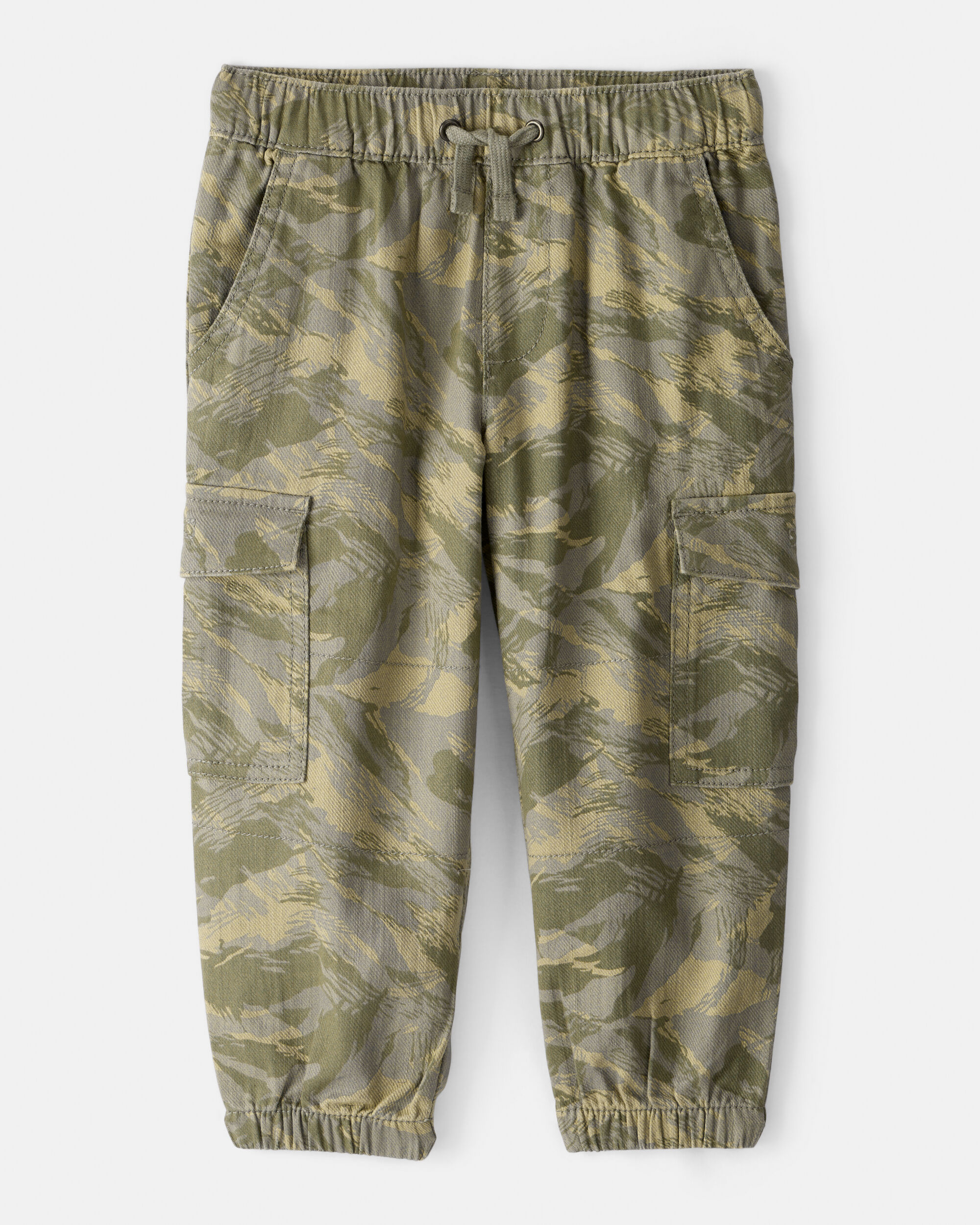 Toddler Boy Cotton Camo Fashion Cargo Pants - Green 1 Toddler Boy Cotton Camo Fashion Cargo Pants - Green