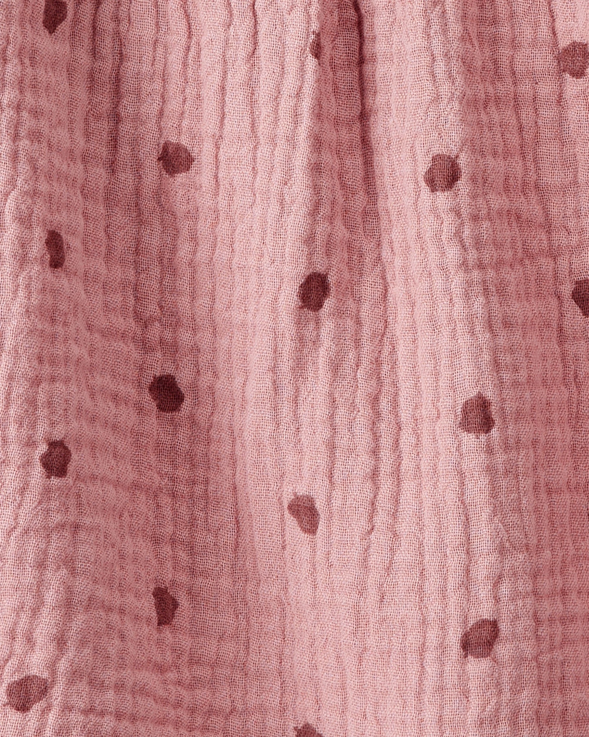 Baby Girl 2-Piece Acorn Print Short-Sleeve Dress Set - Pink 9 Baby Girl 2-Piece Acorn Print Short-Sleeve Dress Set - Pink