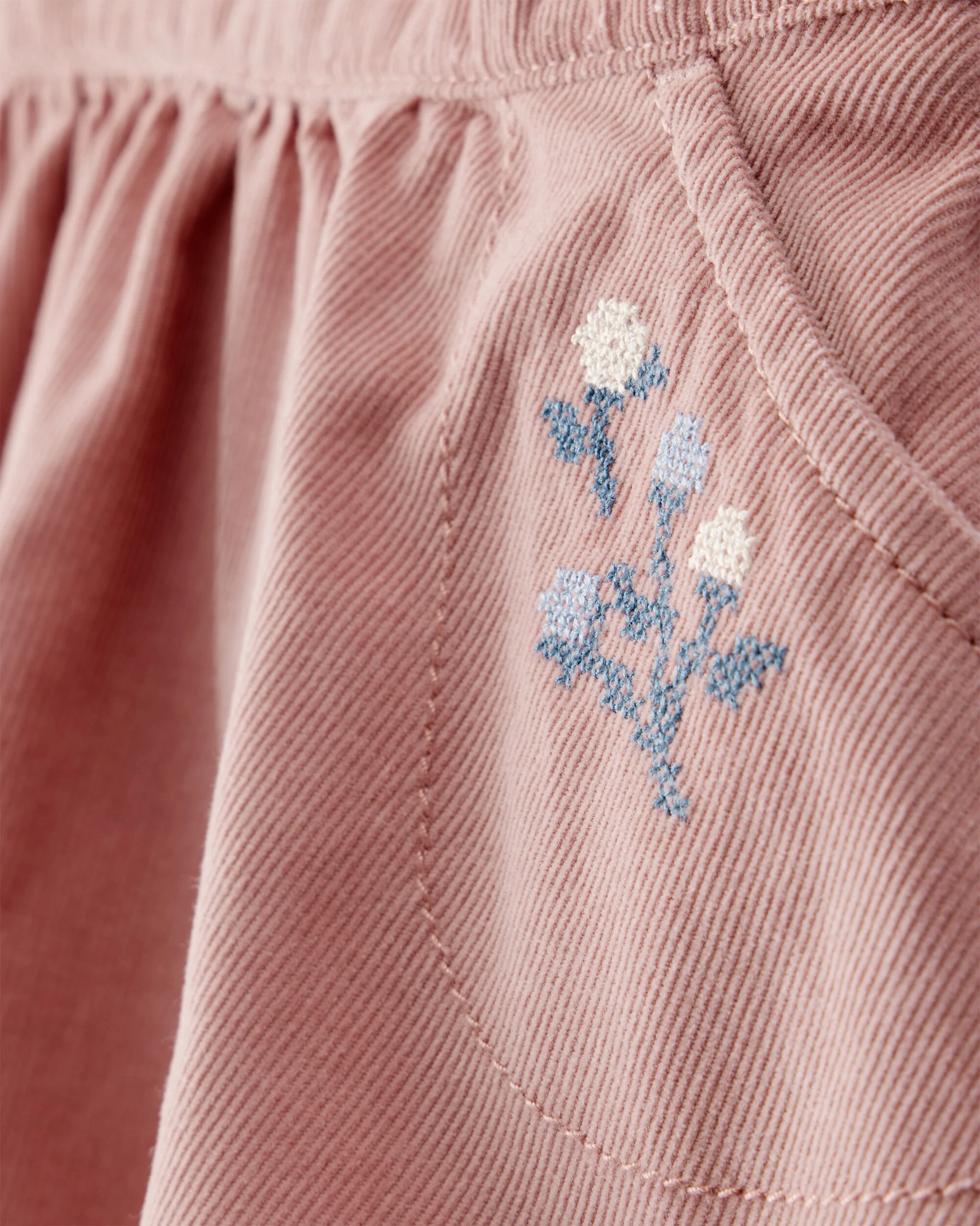 Baby Girl Corduroy Skirt - Pink 5 Baby Girl Corduroy Skirt - Pink