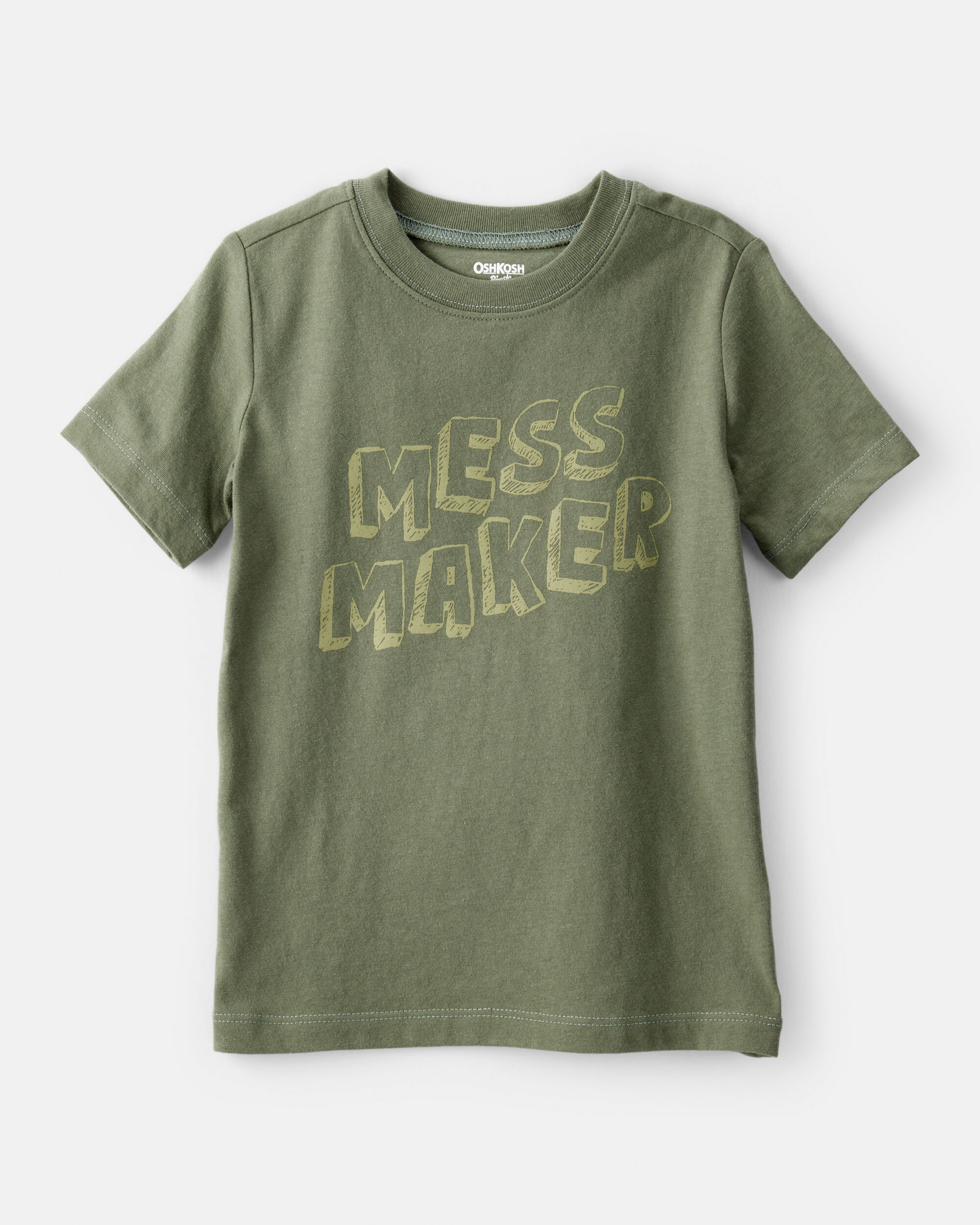 Toddler Boy Mess Maker Short-Sleeve Graphic Tee - Green 1 Toddler Boy Mess Maker Short-Sleeve Graphic Tee - Green