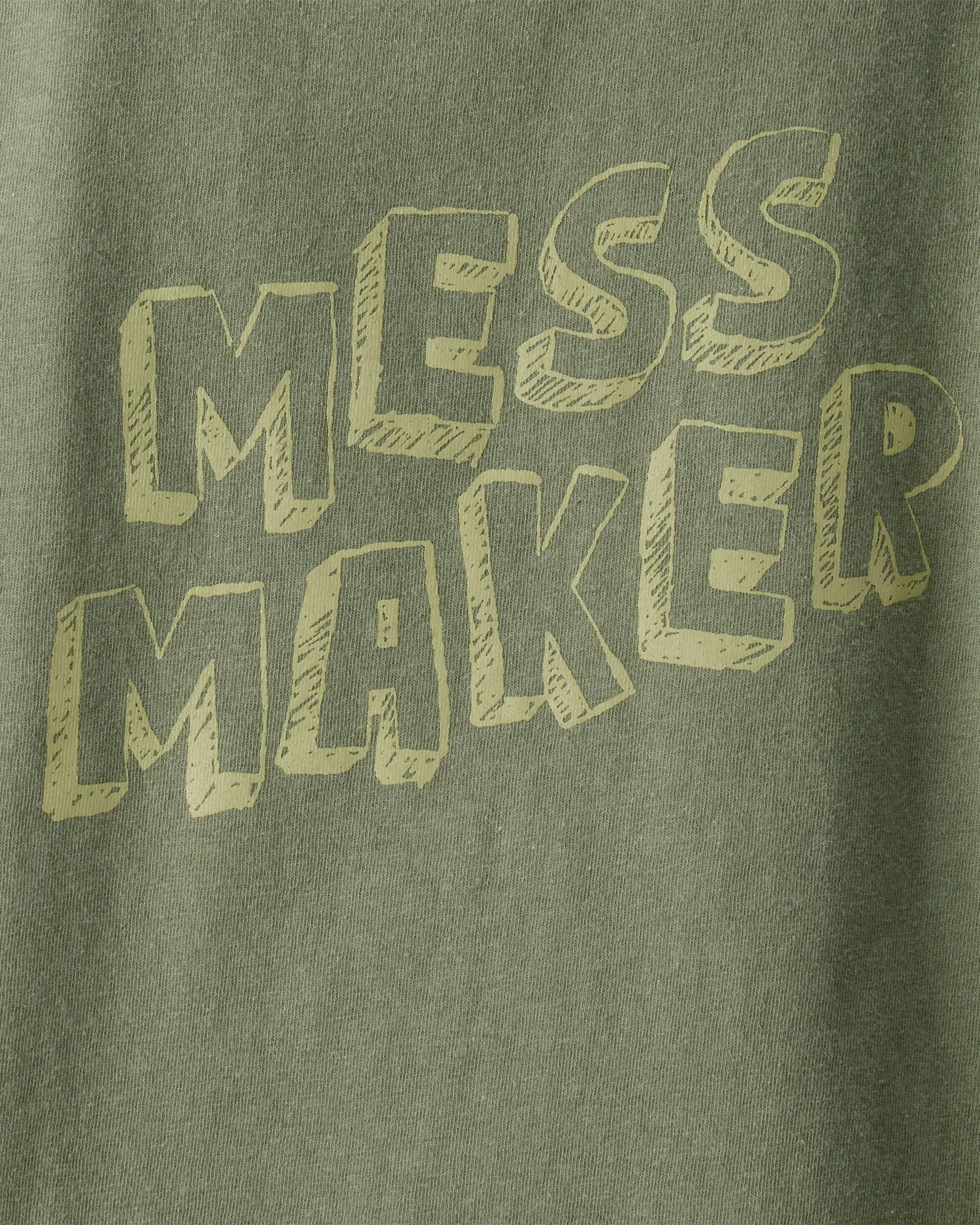 Toddler Boy Mess Maker Short-Sleeve Graphic Tee - Green 4 Toddler Boy Mess Maker Short-Sleeve Graphic Tee - Green