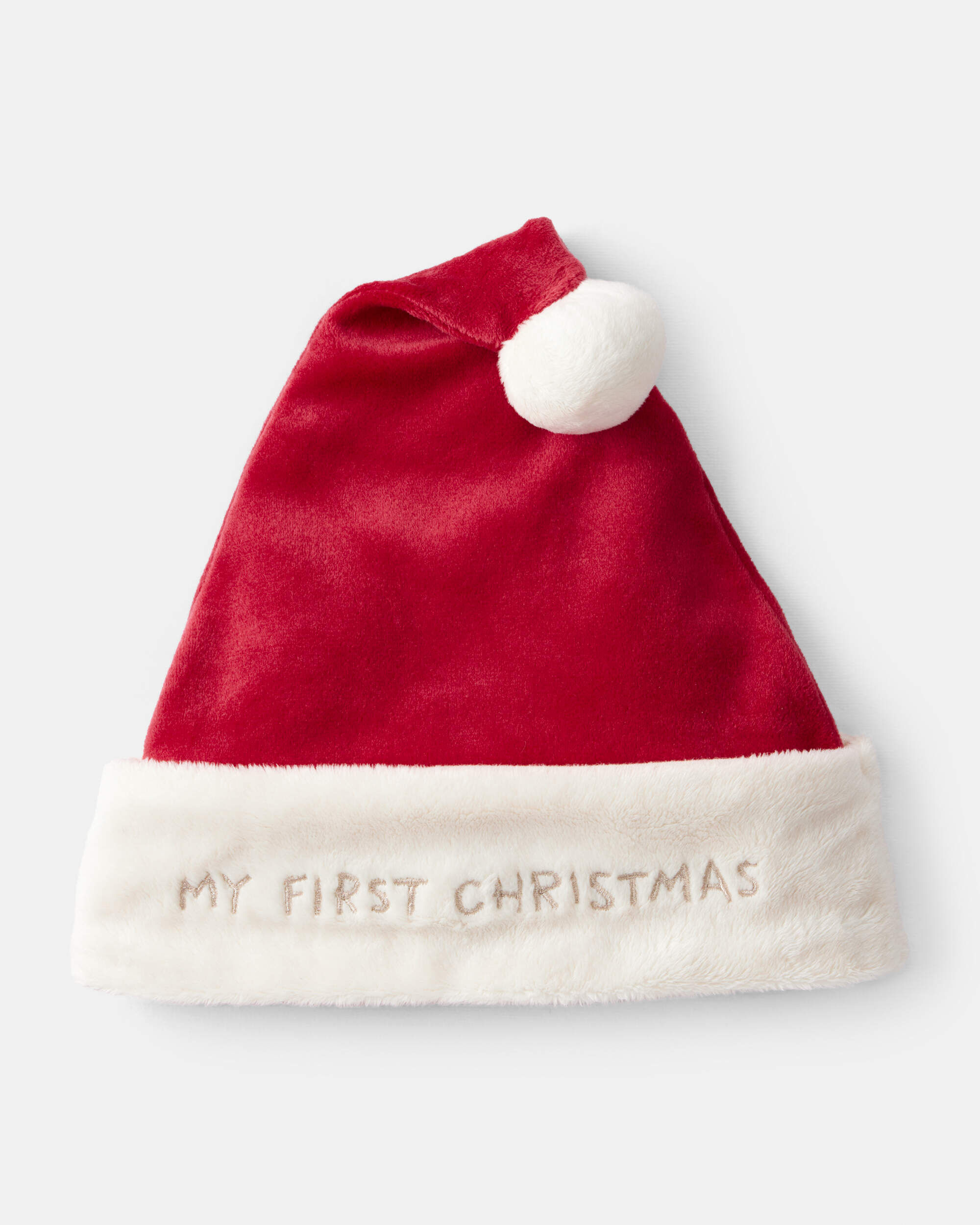 Baby My First Christmas Santa Hat - Red/White 1 Baby My First Christmas Santa Hat - Red/White