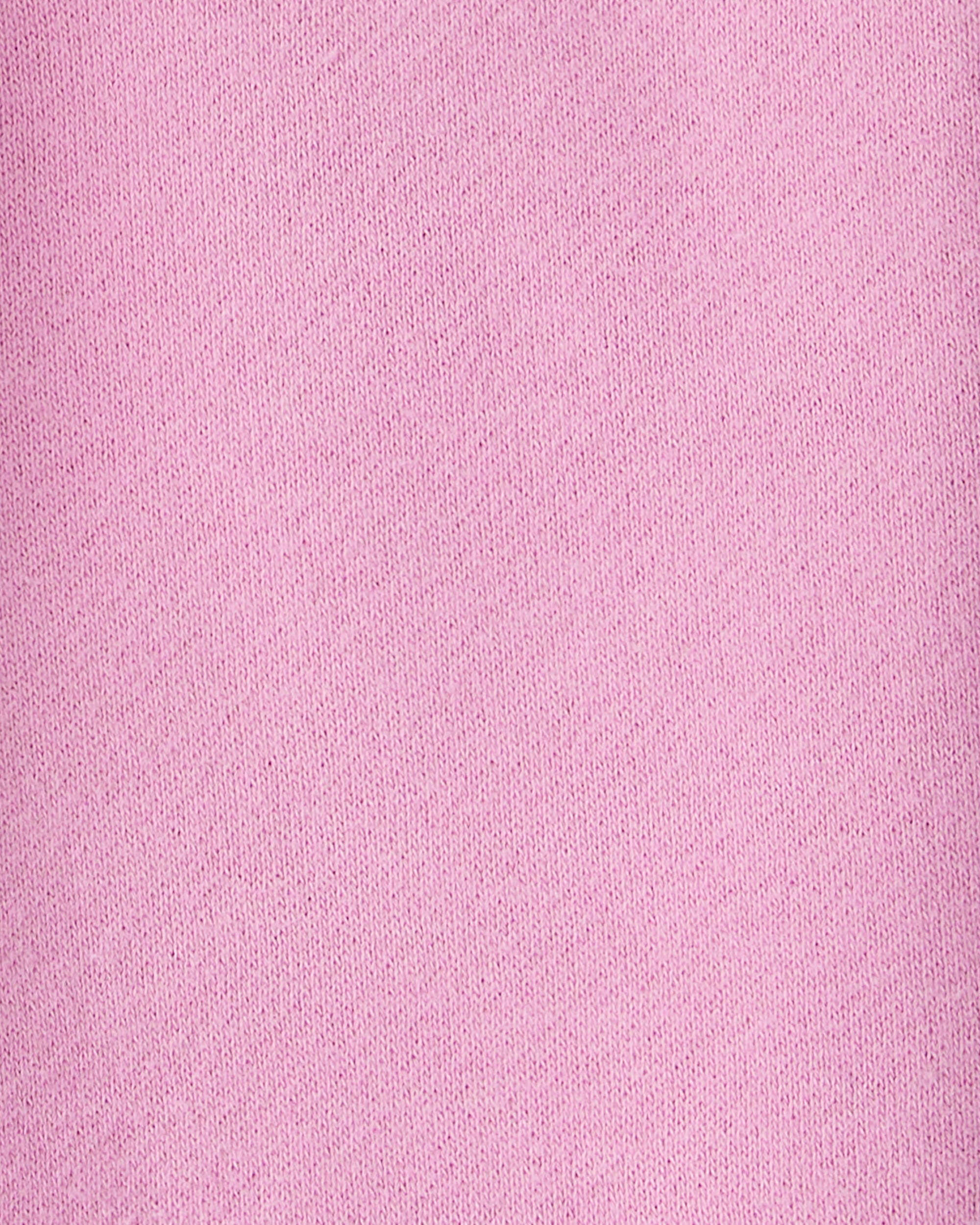Baby Girl Cotton Joggers - Pink 6 Baby Girl Cotton Joggers - Pink