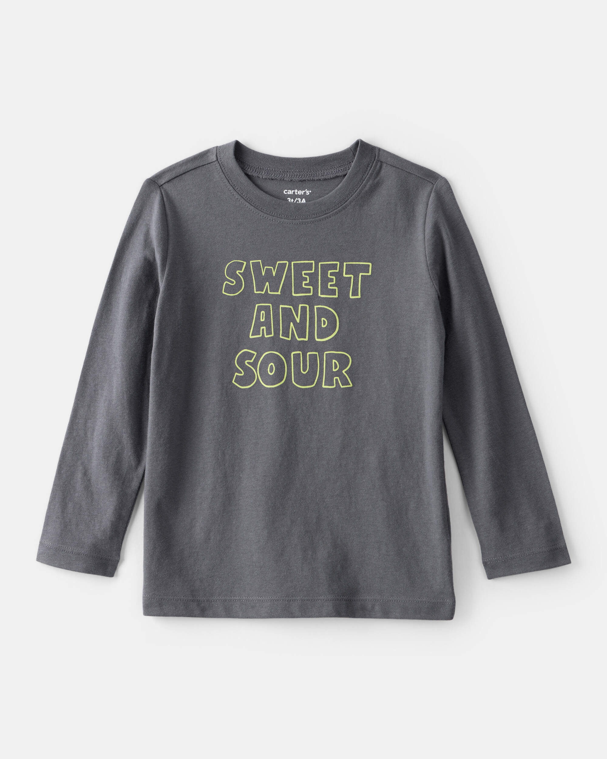 Toddler Boy Sweet and Sour Short-Sleeve Graphic Tee - Grey 1 Toddler Boy Sweet and Sour Short-Sleeve Graphic Tee - Grey