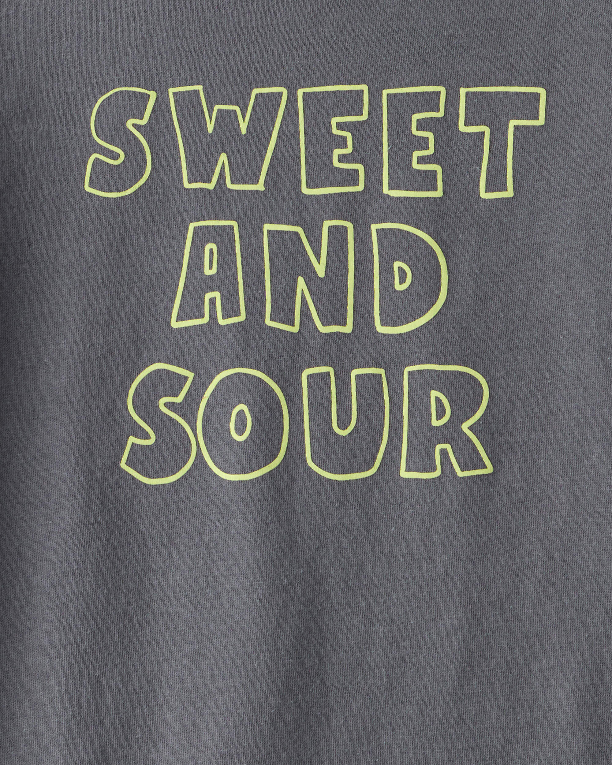 Toddler Boy Sweet and Sour Short-Sleeve Graphic Tee - Grey 4 Toddler Boy Sweet and Sour Short-Sleeve Graphic Tee - Grey