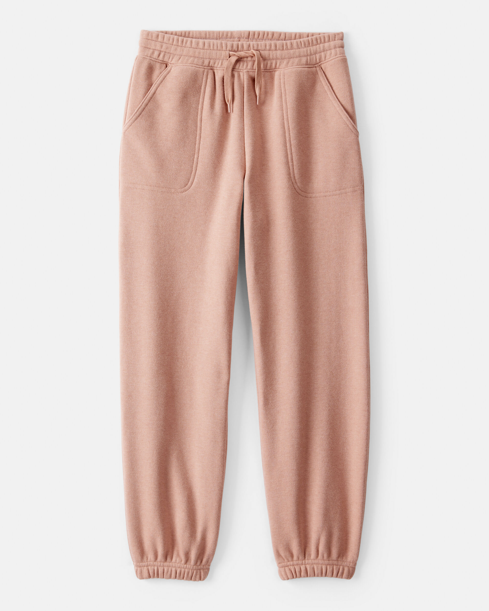 Girls Cotton Joggers - Brown 1 Girls Cotton Joggers - Brown