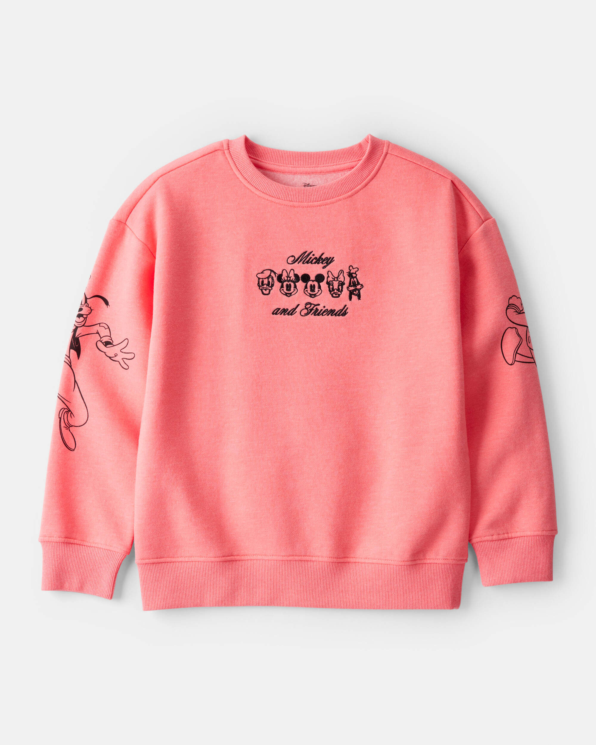 Girls Disney? Mickey Mouse Long-Sleeve Pullover Sweatshirt - Pink 1 Girls Disney? Mickey Mouse Long-Sleeve Pullover Sweatshirt - Pink