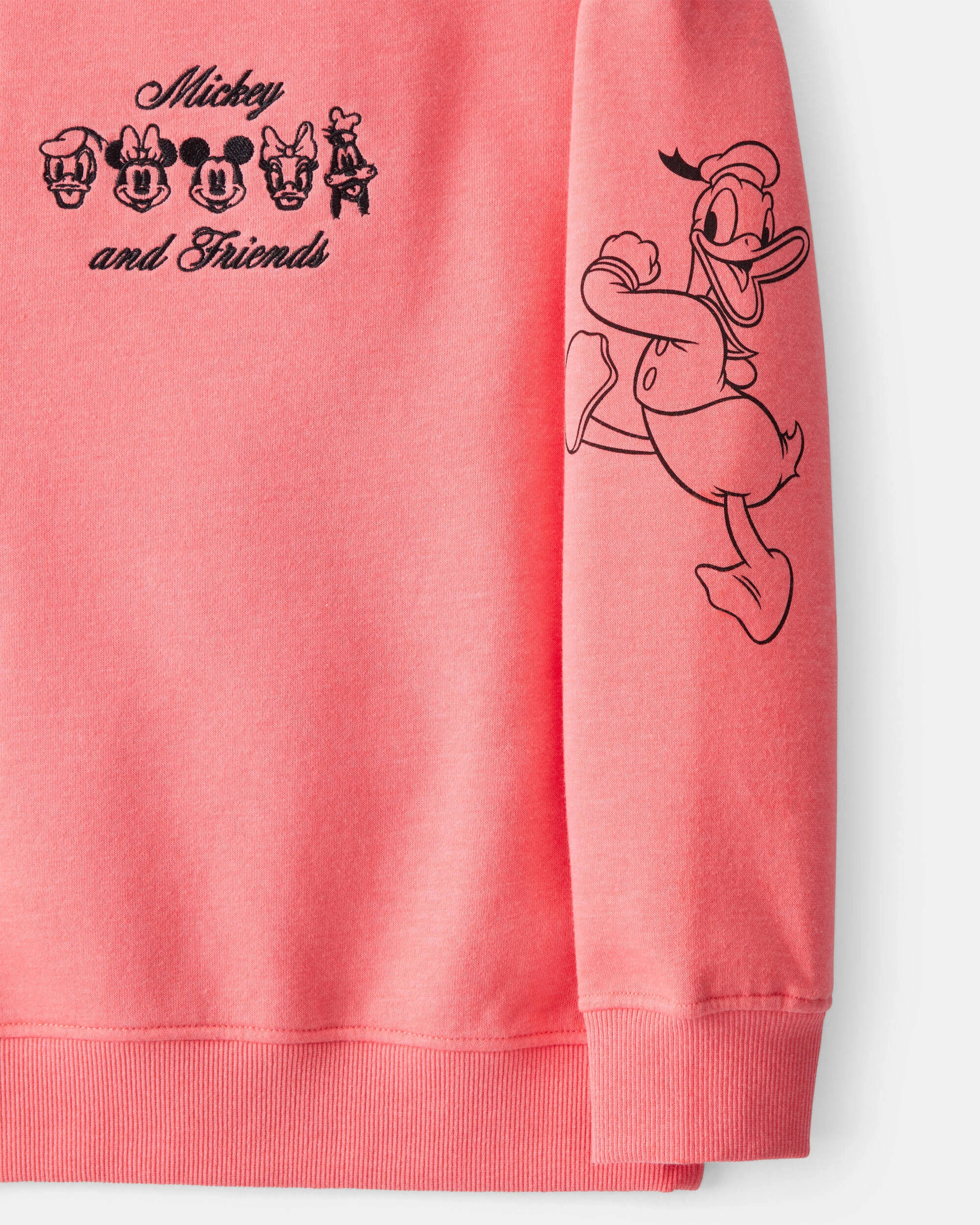 Girls Disney? Mickey Mouse Long-Sleeve Pullover Sweatshirt - Pink 7 Girls Disney? Mickey Mouse Long-Sleeve Pullover Sweatshirt - Pink