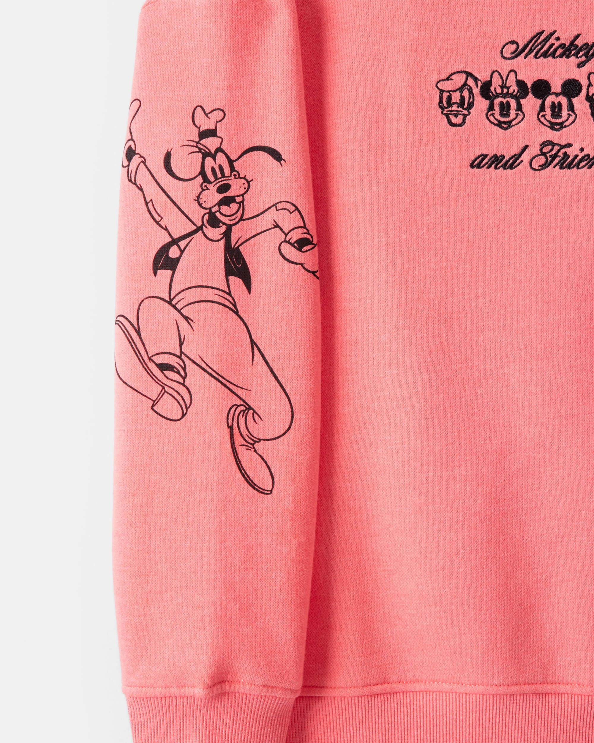 Girls Disney? Mickey Mouse Long-Sleeve Pullover Sweatshirt - Pink 8 Girls Disney? Mickey Mouse Long-Sleeve Pullover Sweatshirt - Pink