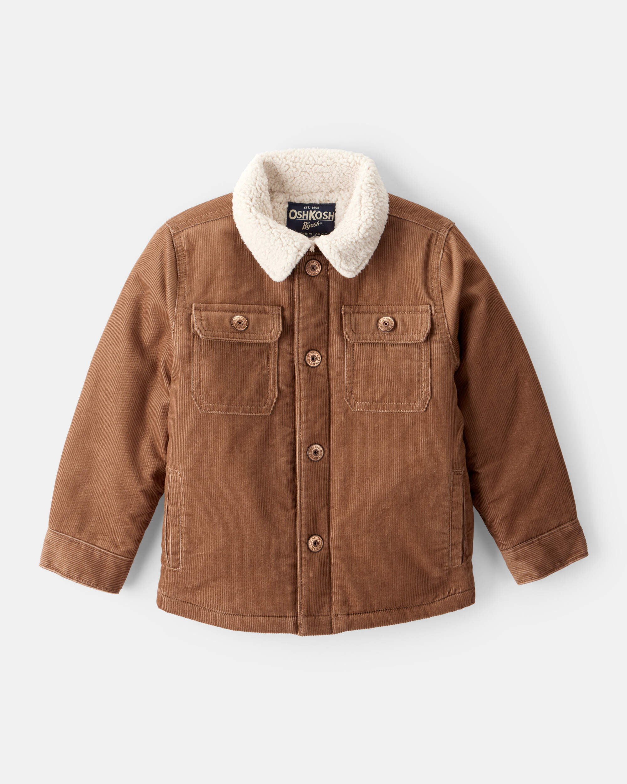 Toddler Boy Corduroy Long-Sleeve Fashion Jacket - Brown 1 Toddler Boy Corduroy Long-Sleeve Fashion Jacket - Brown