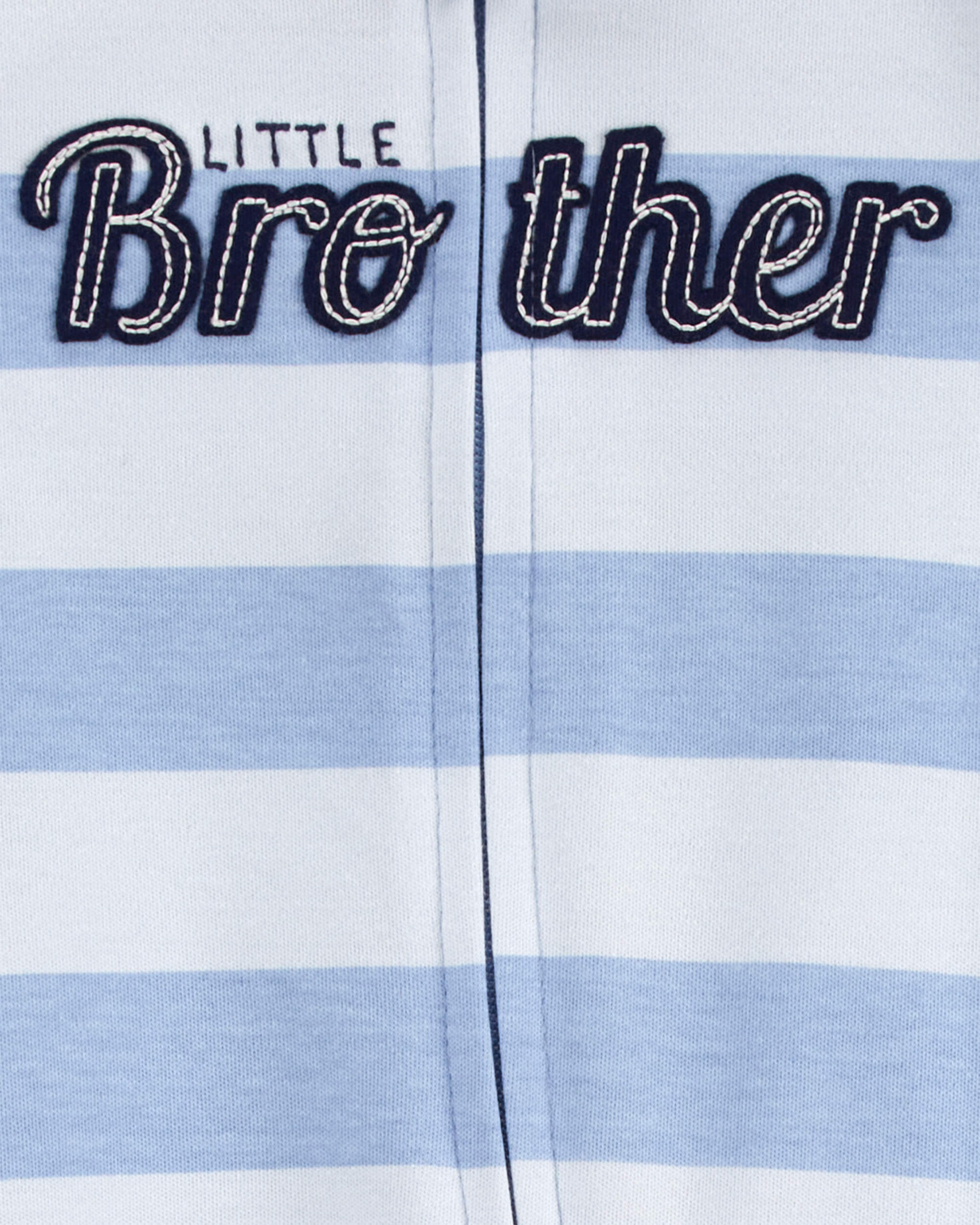 Baby Little Brother 2-Way Zip Cotton Sleep & Play Pajamas 4 Baby Little Brother 2-Way Zip Cotton Sleep & Play Pajamas