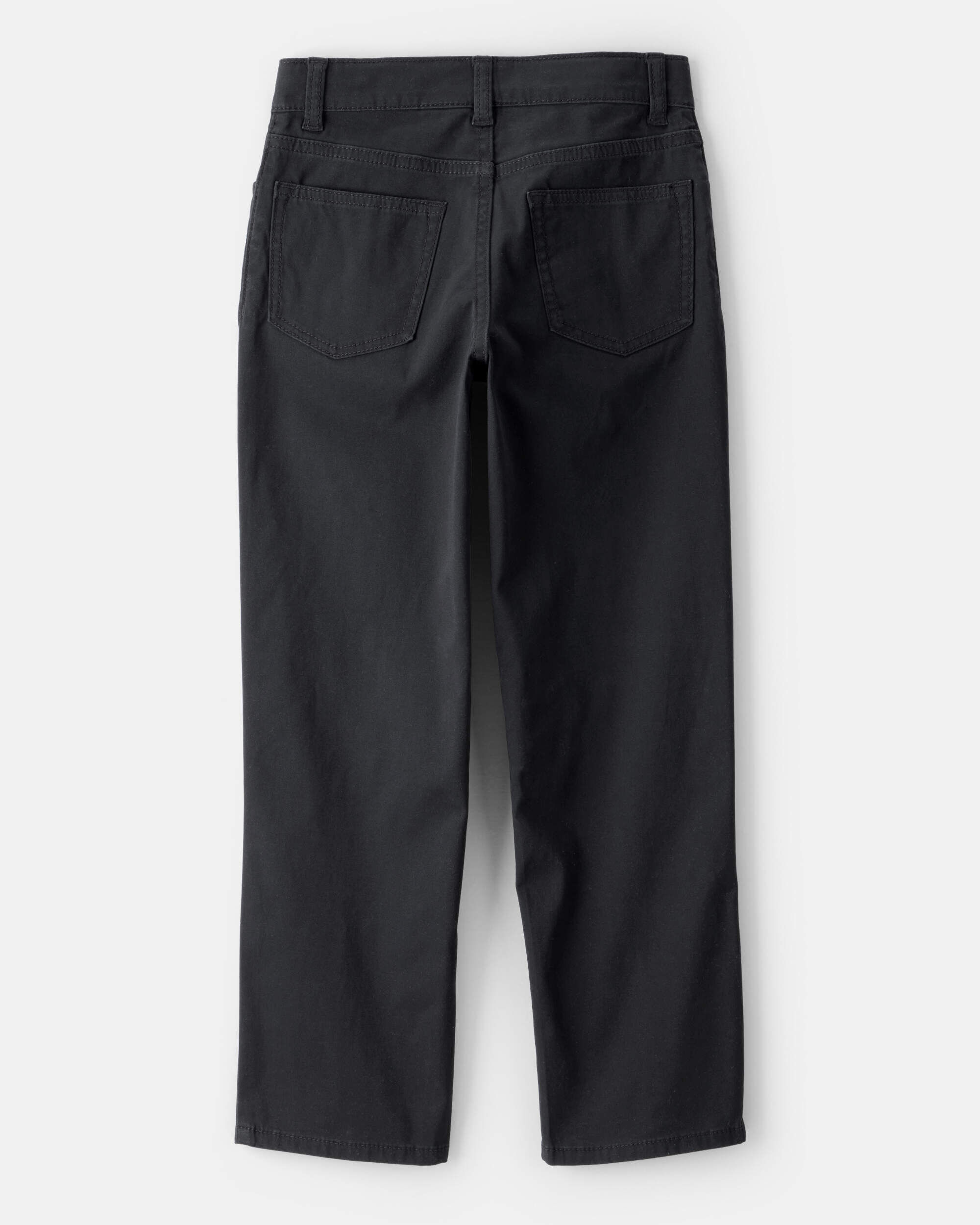 Boys Cotton Chino Pants - Black 5 Boys Cotton Chino Pants - Black
