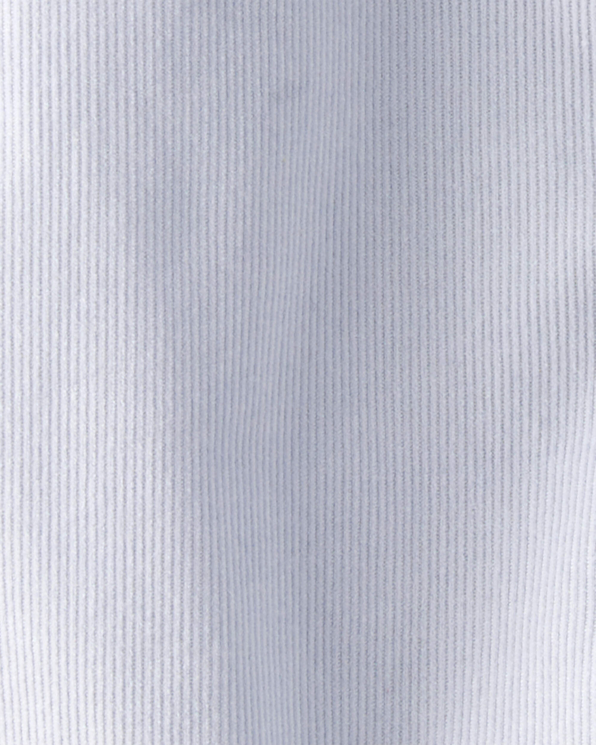 Baby Boy Corduroy Long-Sleeve Button-Down Bodysuit - Blue 6 Baby Boy Corduroy Long-Sleeve Button-Down Bodysuit - Blue
